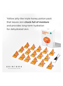 skin1004 Pumpkin Pack (1Box -16ea) Anti-Wrinkle Care Solutions- Face Mask Orange  - Image 3