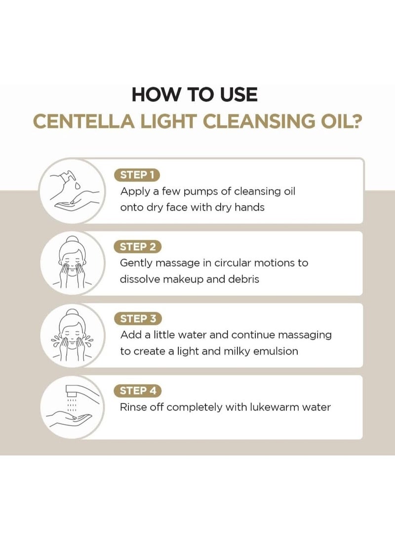 SKIN1004 Madagascar Centella Light Cleansing Oil Mini, Travel Size, 30ml - Image 4