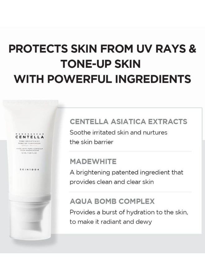 سكين1004 واقي شمس ملون من ماداغاسكار سنتيلا لتفتيح البشرة SPF50+، 50 مل - Image 3