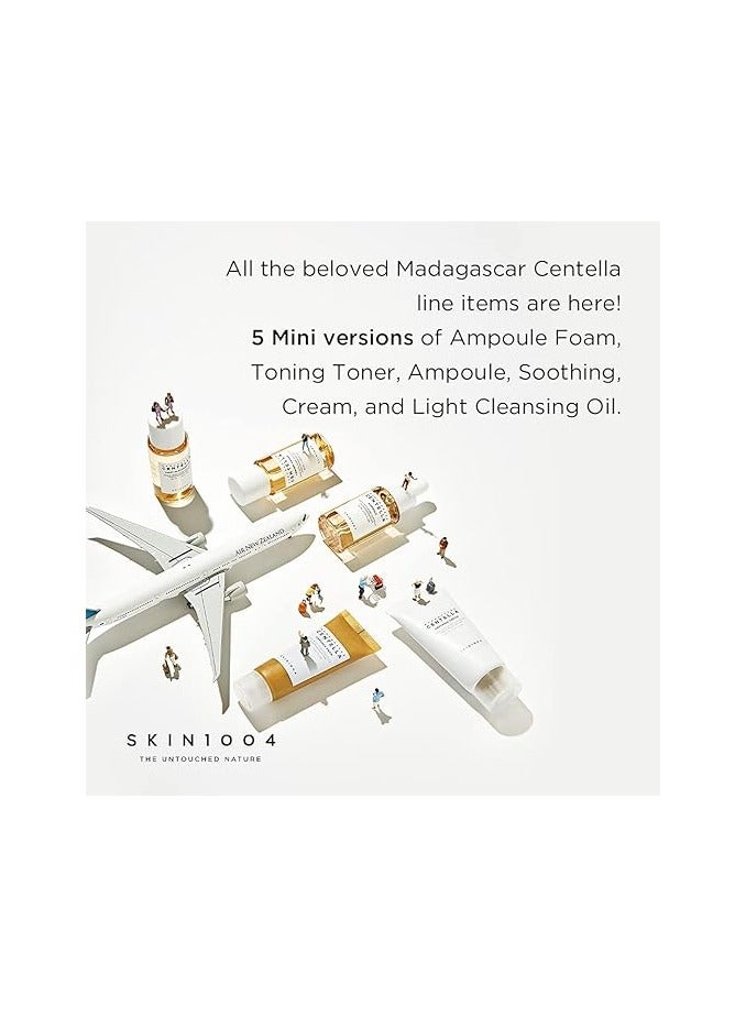 سكين1004 مجموعة سفر مدغشقر سنتيلا، صندوق للعناية بالبشرة الأساسية، حجم صغير، مهدئ ومهدئ - Image 2