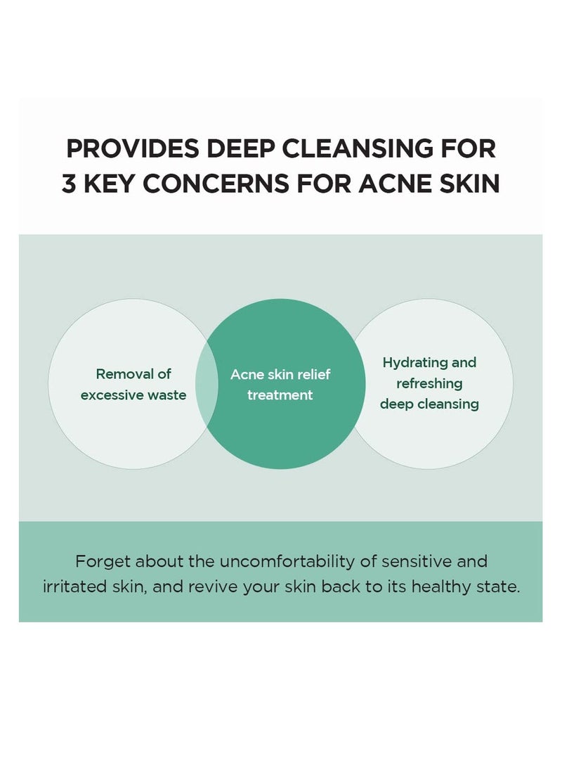 سكين1004 رغوة شاي سنتيلا مدغشقر-تريكا بي إتش إيه، 4.22 أونصة سائلة، 125 مل، عناية تنظيف احترافية وتخفيف البشرة المعرضة لحب الشباب - Image 3