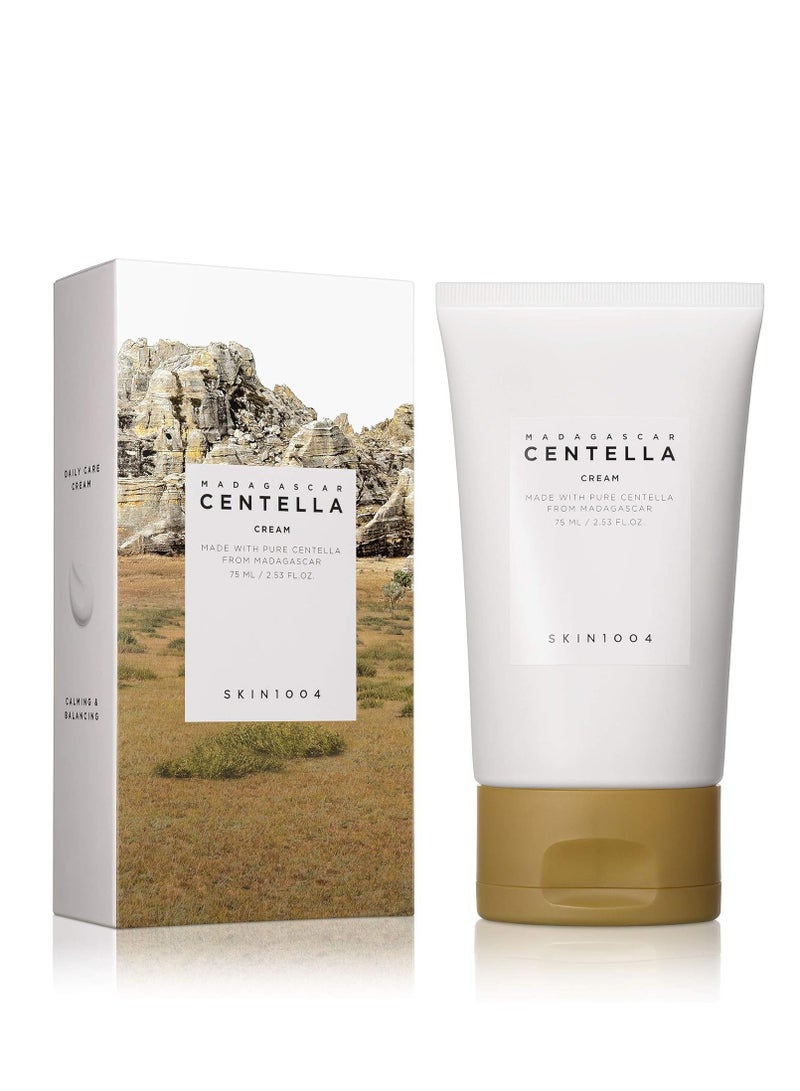 skin1004 - Madagascar Centella Cream - 75ML, Quadruple Ceramide Complex, Strengthens Skin Barrier, Moisturizes and Soothes Dry, Sensitive Skin Brown - Image 1