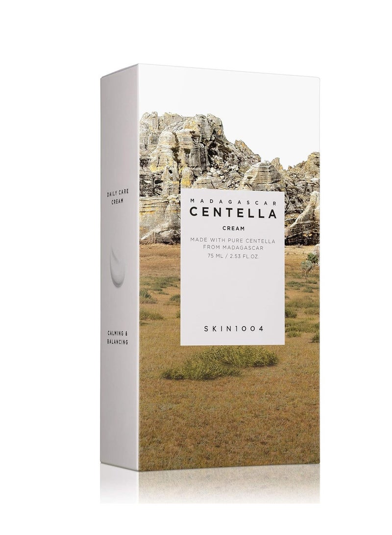 skin1004 - Madagascar Centella Cream - 75ML, Quadruple Ceramide Complex, Strengthens Skin Barrier, Moisturizes and Soothes Dry, Sensitive Skin Brown - Image 1