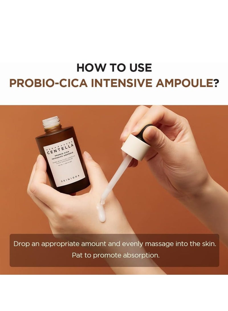 SKIN1004 Madagascar Centella Asiatica Ampoule Facial Serum 100% Centella Asiatica Extract for Soothing Sensitive and Acne-Prone Skin Probio-Cica Ampoule Brown - Image 4
