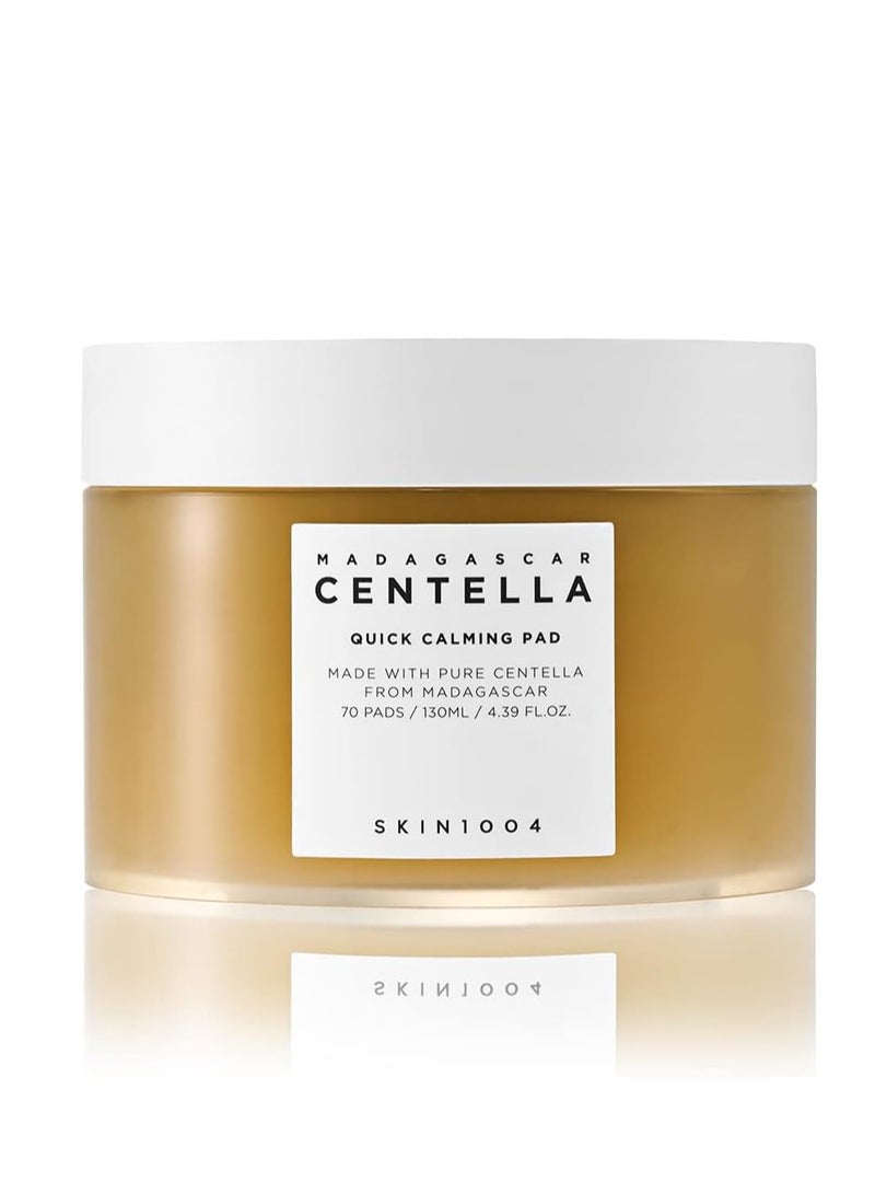 skin1004 Madagascar Centella Quick Calming Pad 70ea - 130ml Beige  - Image 1