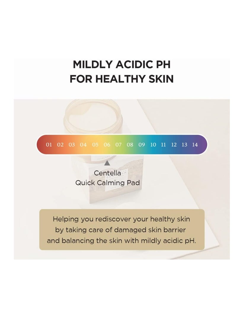 skin1004 Madagascar Centella Quick Calming Pad 70ea - 130ml Beige  - Image 3