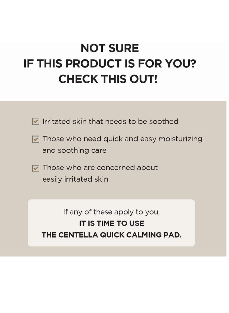 skin1004 Madagascar Centella Quick Calming Pad 70ea - 130ml Beige  - Image 5