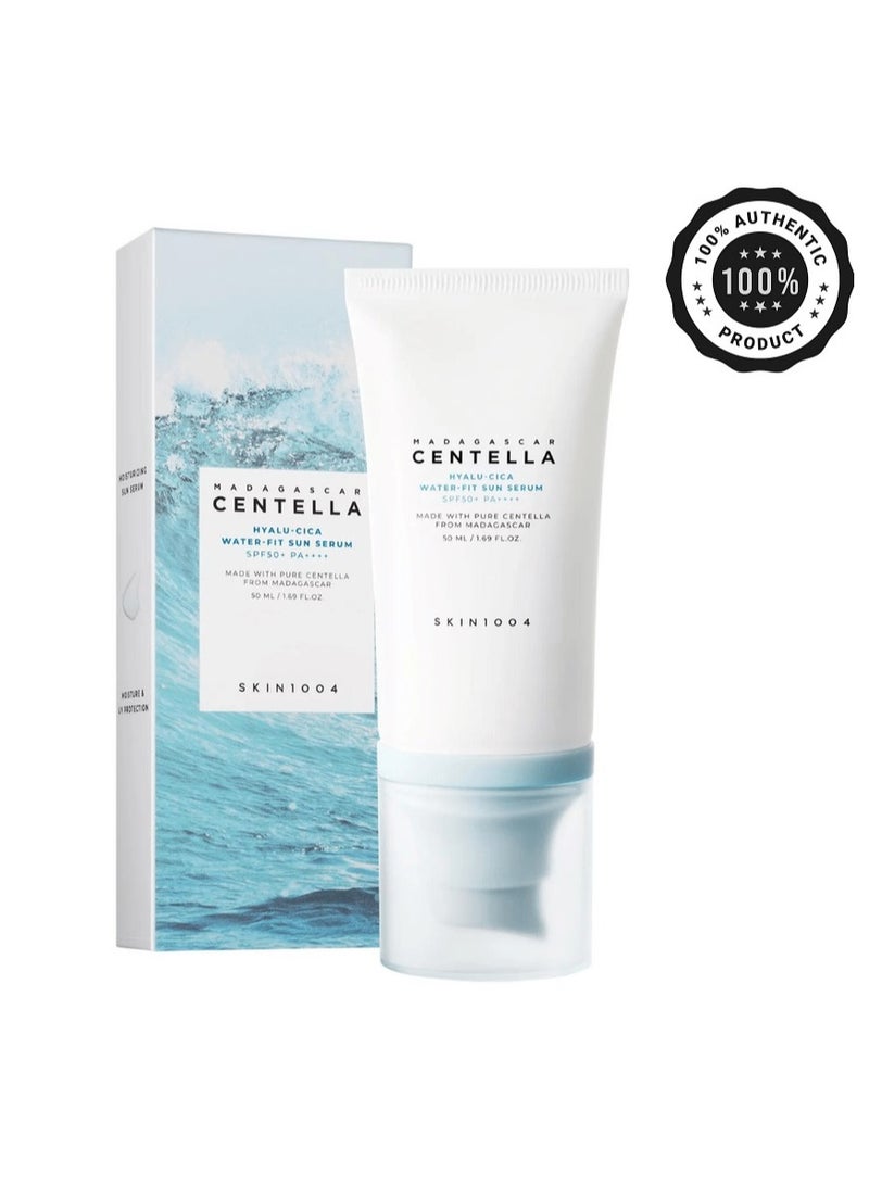 skin1004 Madagascar Centella Hyalu Cica Water Fit Sun Serum 50 SPF  - Image 4