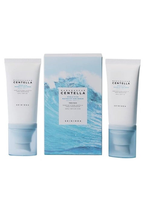 Madagascar Centella Hyalu-Cica Water-Fit Sun Serum (50ml x 2) Twin Pack