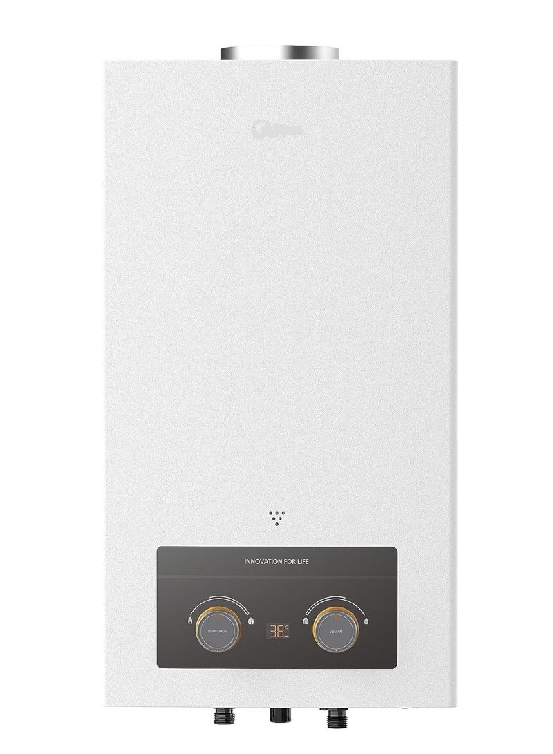 مديا سخان مياه غاز 10 لتر أبيض JSD20-10DHSL - Image 1