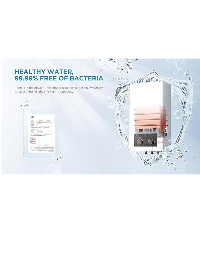 مديا سخان مياه غاز 10 لتر أبيض JSD20-10DHSL - Image 4