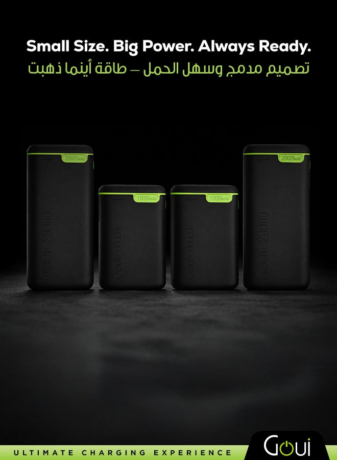 Goui Ramadan Offer - Kigo Power Bank Set (2×20000mAh + 2×10000mAh) | High-Capacity Portable Chargers | Triple Output (2 Type-C + 1 USB-A) | Fast, Compact &Simultaneous Charging for Smartphones, Tablets, Gaming Devices, Bluetooth & More | Travel-Friendly Design for On-the-Go Power Anywhere Black - Image 3