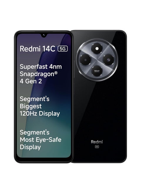 Redmi 14C 5G Stargaze Black Dual SIM 4GB RAM 128GB ROM - Global Version