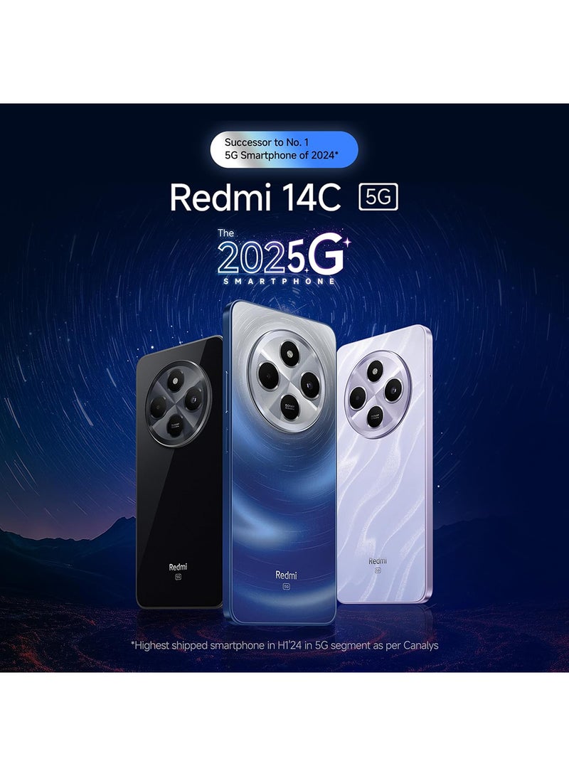 Xiaomi - Redmi 14C 5G Stargaze Black Dual SIM 4GB RAM 128GB ROM - Global Version - Image 1