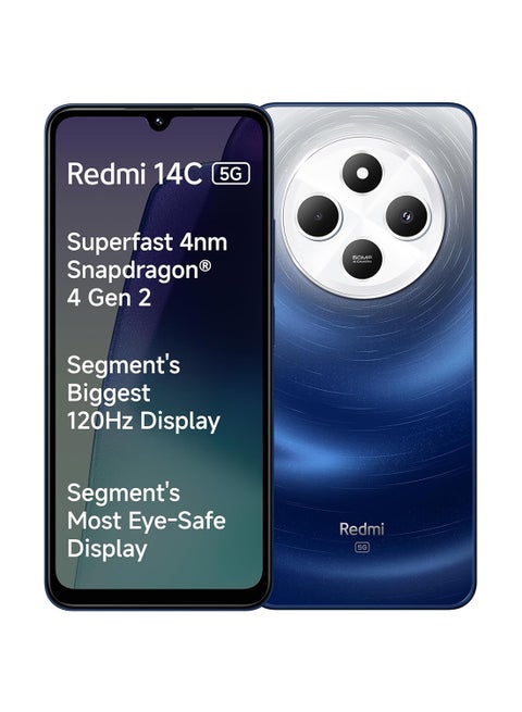 Redmi 14C 5G Starlight Blue Dual SIM 4GB RAM 128GB ROM - Global Version