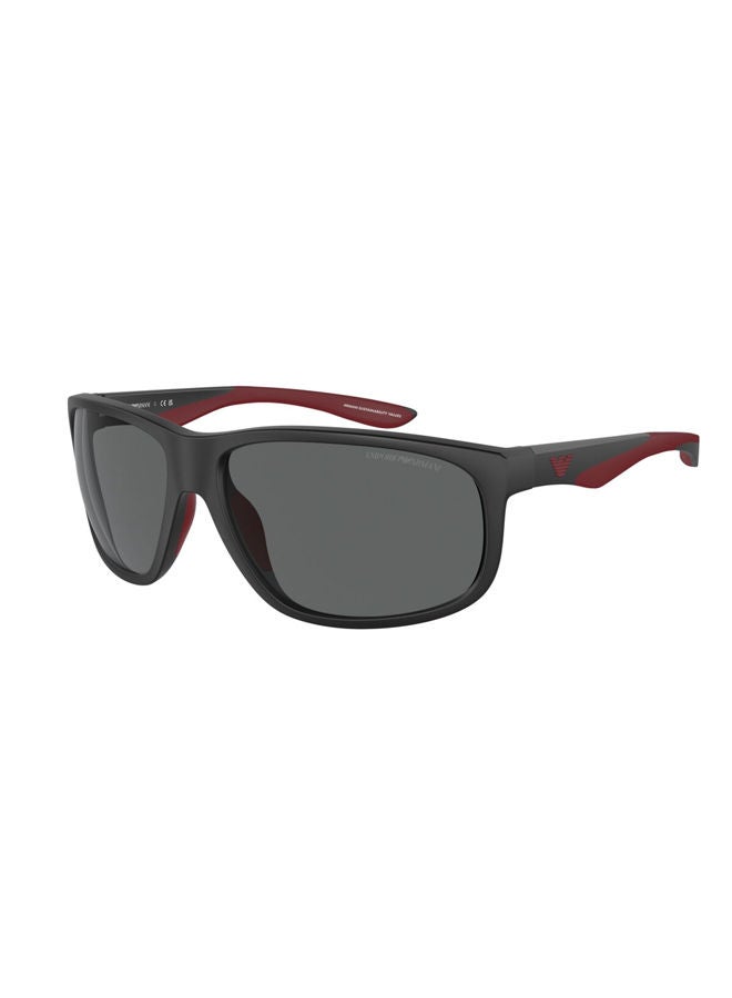 Men's Full Rim Rectangular Sunglasses 0EA4199U 65 500187
