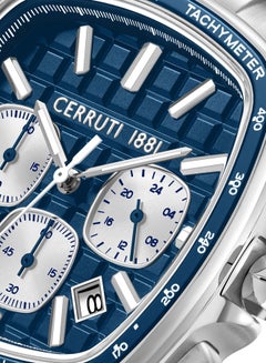 CERRUTI 1881 Men's Stainless Steel Navy Matt Dial Watch  - Image 4