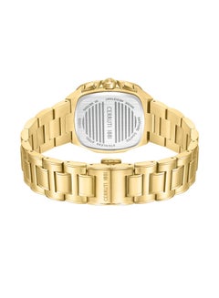 CERRUTI 1881 Men's Yellow Gold Plated Black Matt Dial Watch  - Image 3