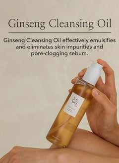 Beauty of Joseon Cleansing & Hydrating Due & face scrubber - Deep Ginseng Cleansing Oil for Makeup Removal + Hydrating Ginseng Essence Water for Radiant Skin | Gentle, Effective Skincare Duo for All Skin Types 360ml  - Image 5
