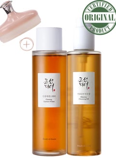 Beauty of Joseon Cleansing & Hydrating Due & face scrubber - Deep Ginseng Cleansing Oil for Makeup Removal + Hydrating Ginseng Essence Water for Radiant Skin | Gentle, Effective Skincare Duo for All Skin Types 360ml  - Image 2