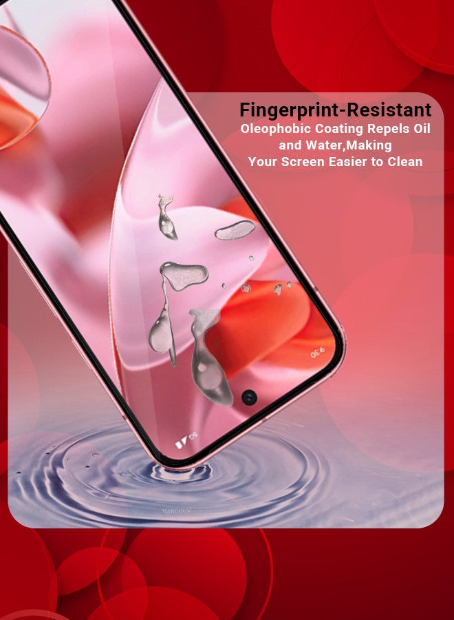 MARGOUN (for Google Pixel 9) Tempered Glass Screen Protector Anti-Scratch Case Friendly HD Clear Protective Film Clear  - Image 2
