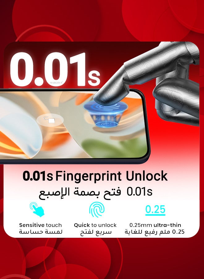 MARGOUN (for Google Pixel 9 Pro) Tempered Glass Screen Protector Anti-Scratch Case Friendly HD Clear Protective Film Clear - Image 4