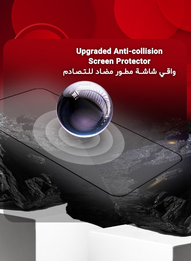 MARGOUN (for Google Pixel 9 Pro) 2 Pack Tempered Glass Screen Protector Anti-Scratch Case Friendly HD Clear Protective Film Clear  - Image 3