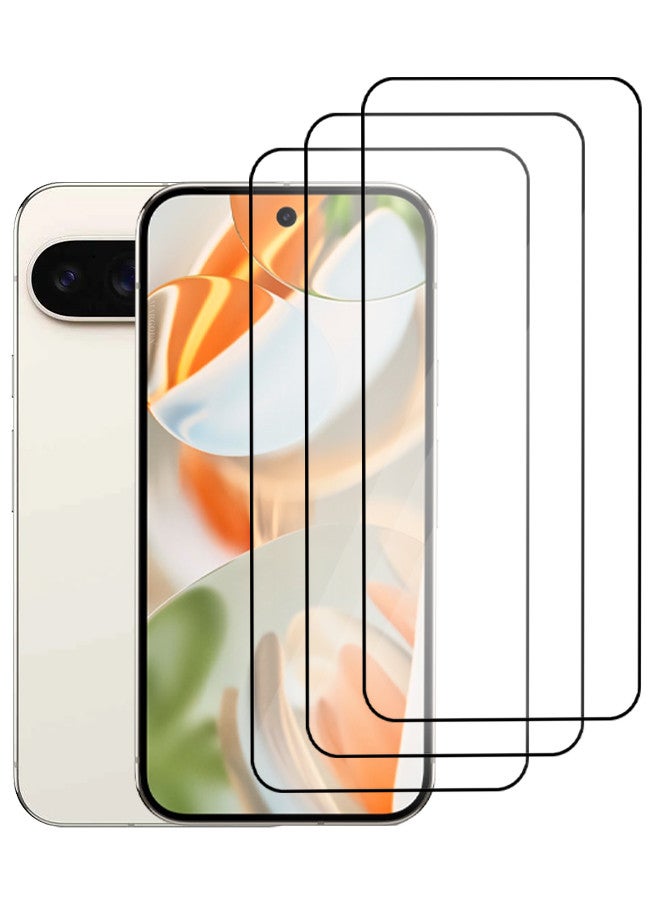 MARGOUN (for Google Pixel 9 Pro) 3 Pack Tempered Glass Screen Protector Anti-Scratch Case Friendly HD Clear Protective Film Clear  - Image 1