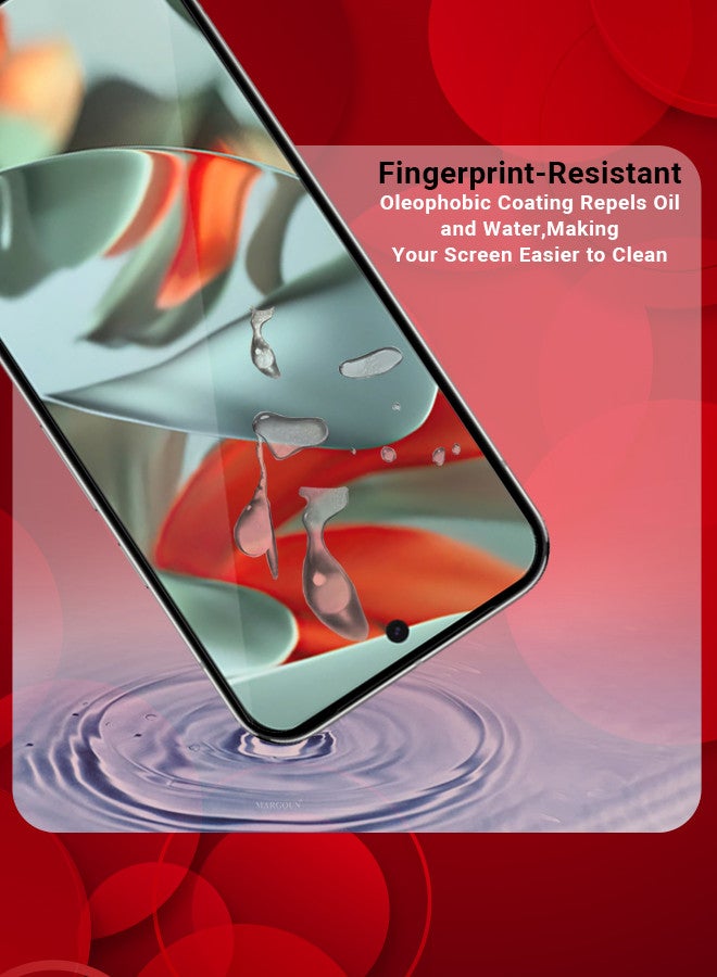 MARGOUN (for Google Pixel 9 Pro XL) 2 Pack Tempered Glass Screen Protector Anti-Scratch Case Friendly HD Clear Protective Film Clear  - Image 2