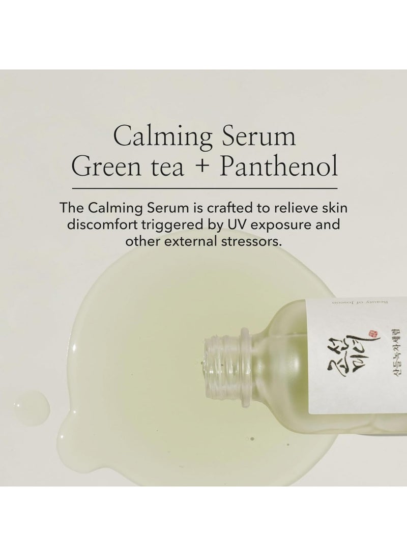 Beauty of Joseon - Calming Serum with Green Tea and Panthenol - Soothing and Hydrating Formula for Sensitive Skin - 30ml (1 fl. oz.) - Reduces Redness, Balances Skin Tone, and Provides Deep Moisture for a Calm, Radiant Complexion 30ml - Image 1