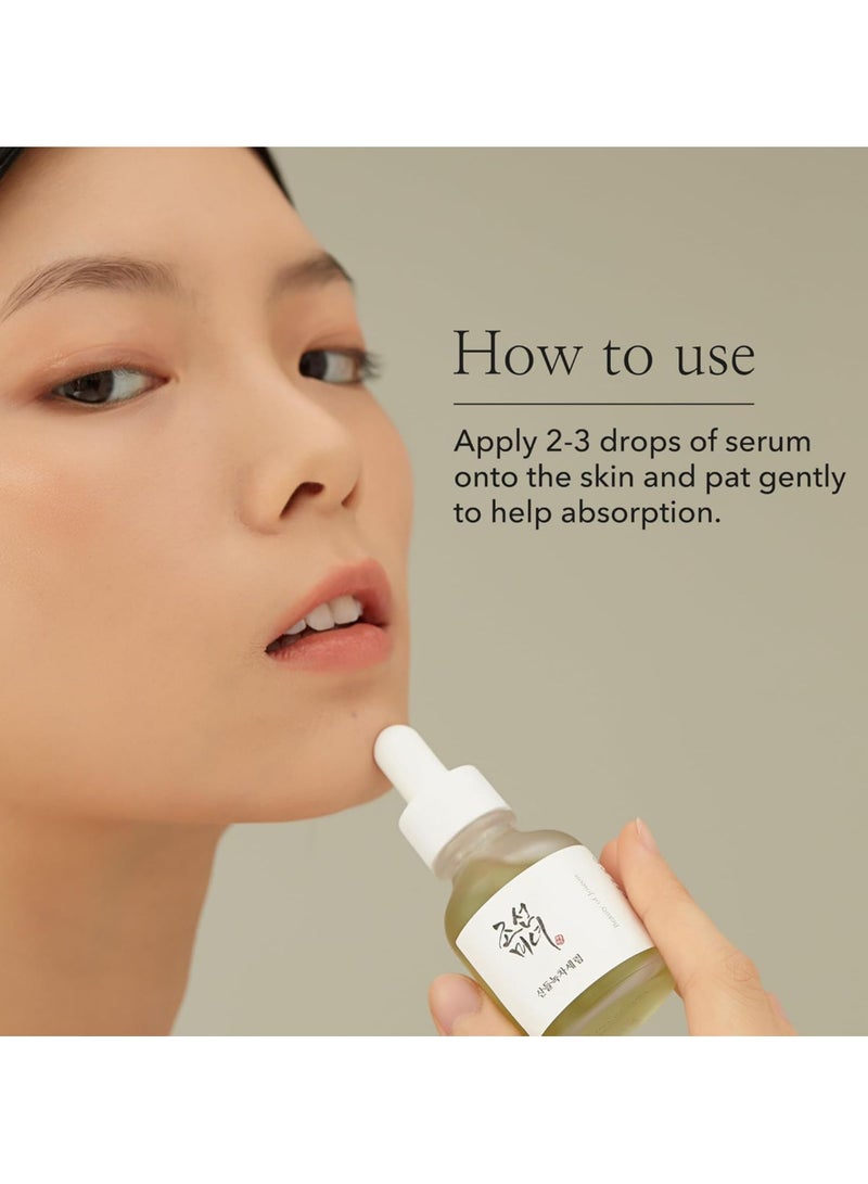 Beauty of Joseon - Calming Serum with Green Tea and Panthenol - Soothing and Hydrating Formula for Sensitive Skin - 30ml (1 fl. oz.) - Reduces Redness, Balances Skin Tone, and Provides Deep Moisture for a Calm, Radiant Complexion 30ml - Image 1