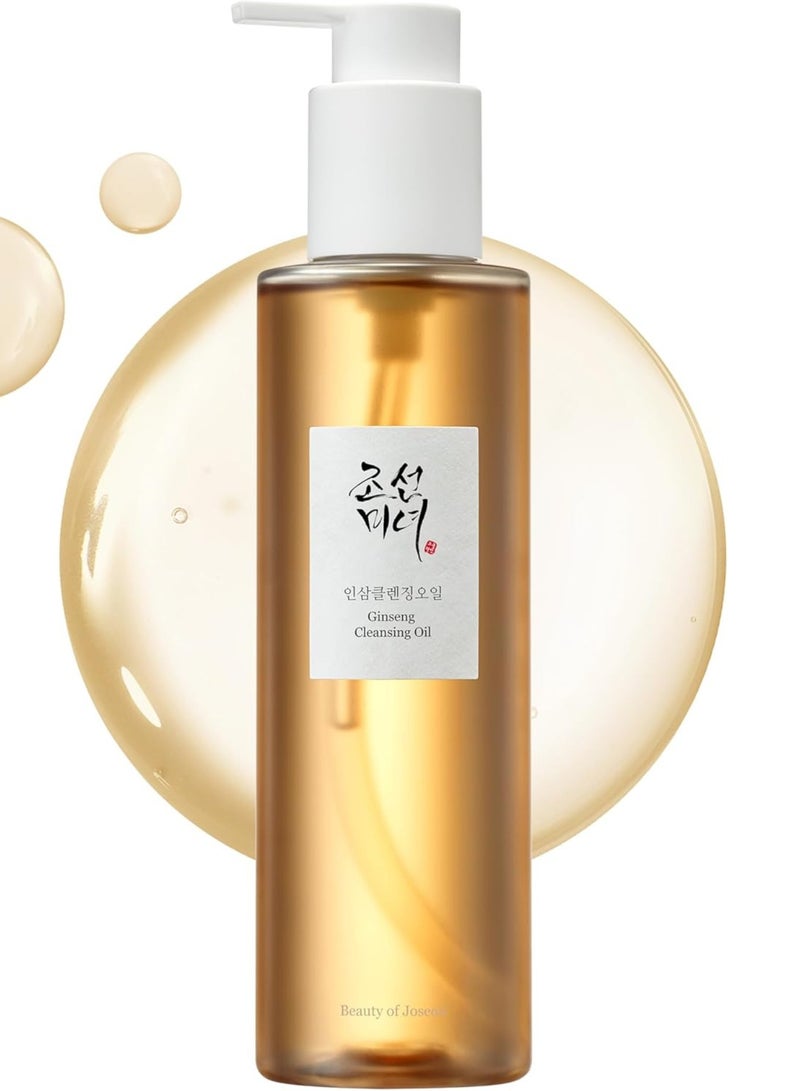 Beauty of Joseon Ginseng Cleansing Oil - Deep Cleansing and Nourishing Face Oil - 210ml - Removes Makeup, Impurities, and Excess Oil & Hydrating and Revitalizing Skin for a Smooth, Radiant Complexion 210ml  - Image 1