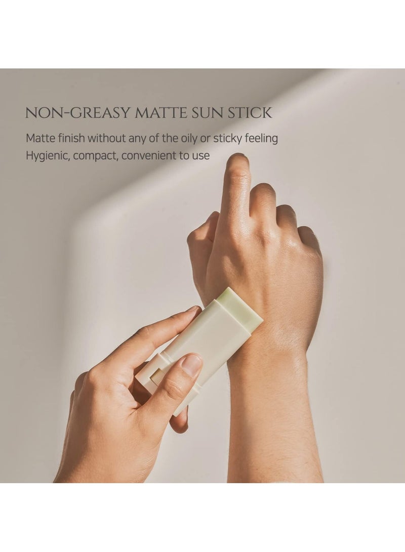 Beauty of Joseon - Matte Sun Stick with Mugwort and Camellia (SPF 50+ PA++++) - Lightweight, Oil-Control Sunscreen for a Shine-Free Finish - 18g (0.63 fl. oz.) - Easy, Portable Sun Protection that Soothes and Nourishes Skin While Preventing Sun Damage 18grams - Image 1