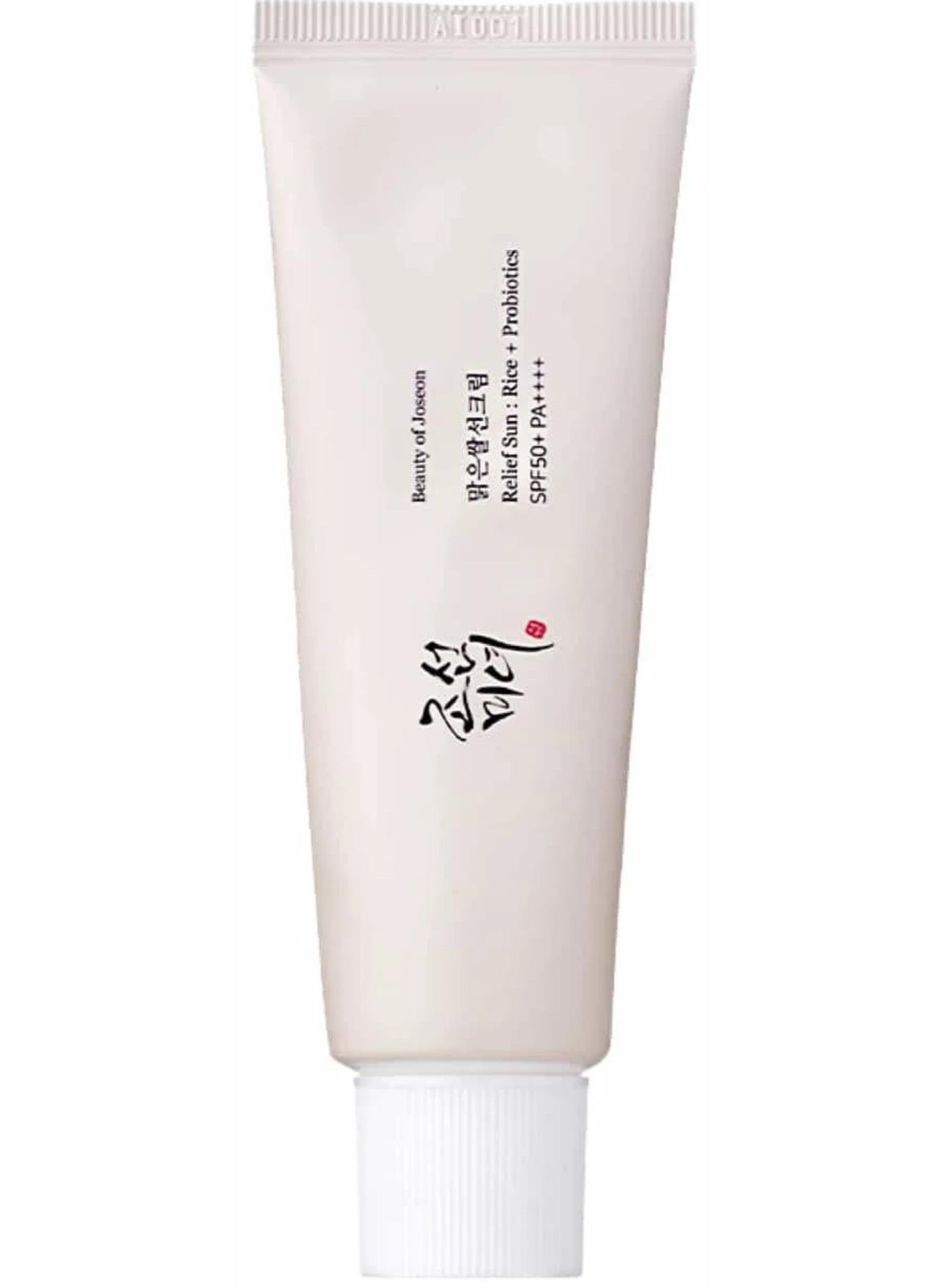 Relief Sun: Rice + Probiotics SPF50+ PA++++ - Advanced Broad Spectrum UV Protection with Skin-Nourishing Rice Extracts and Probiotics for Healthy, Glowing Skin 50ml - https://f.nooncdn.com/p/pnsku/N70102846V/45/_/1724387621/b4aad13d-3427-4ed1-b284-d40e18fdc325.jpg?width=original