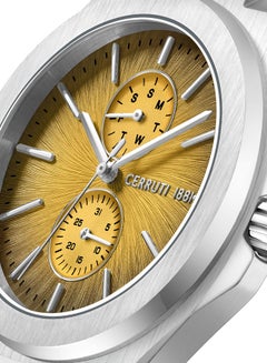 CERRUTI 1881 Men's Stainless Steel Yellow Dial Watch  - Image 4