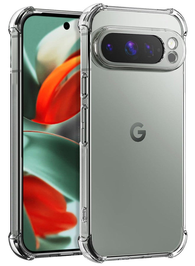 MARGOUN (for Google Pixel 9 Pro XL) TPU Case Shockproof Soft TPU Bumper and Hard PC Back Case Anti-Scratch,Drop Protection,Slim Fit Gorilla Case Cover Clear  - Image 1