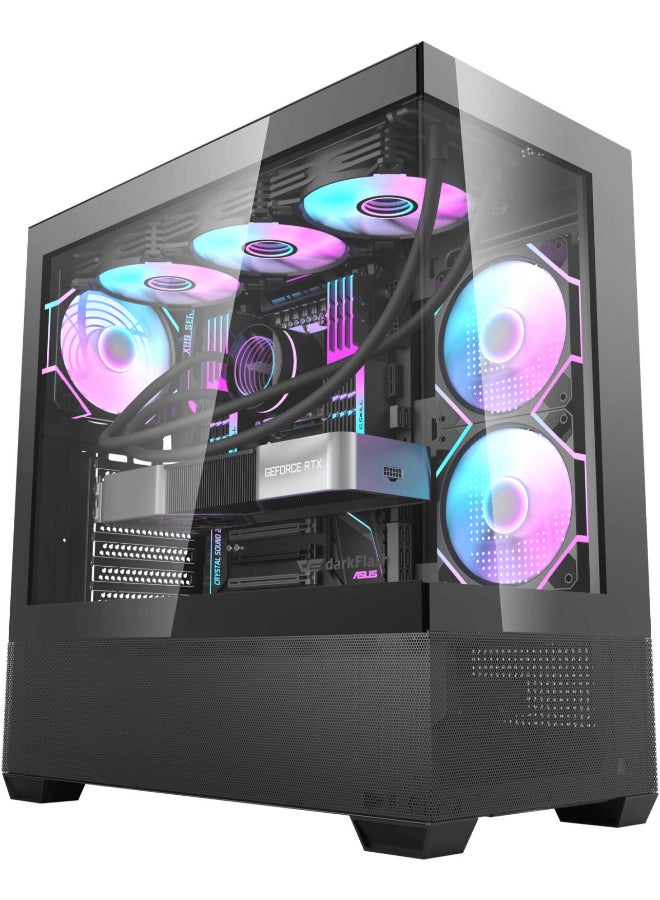BOLT Mama Choice Gaming PC CORE i5-12400F, RTX 4060 8GB, H610M-K, 16GB 3200MHz RAM, 500GB SSD , 700W PSU, 120mm Air Cooler Black  - Image 1