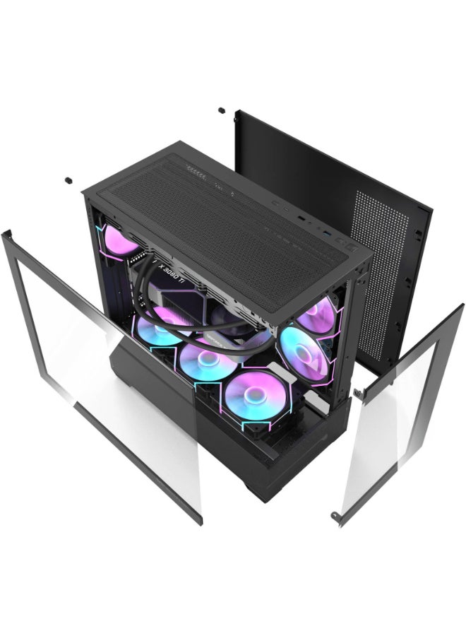 BOLT Mama Choice Gaming PC CORE i5-12400F, RTX 4060 8GB, H610M-K, 16GB 3200MHz RAM, 500GB SSD , 700W PSU, 120mm Air Cooler Black  - Image 4