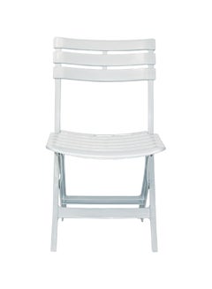 ESQUBE Esqube Adults Folding Chair Patio Lawn Garden Outdoor Chair White 79cm  - Image 4