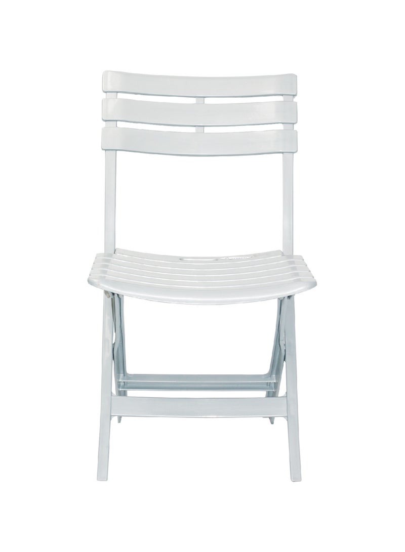 ESQUBE Esqube Adults Folding Chair Patio Lawn Garden Outdoor Chair White 79cm  - Image 4