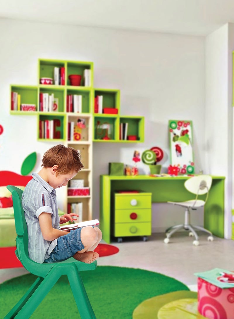 ESQUBE Kids Deluxe Study Chair Green 26cm  - Image 3