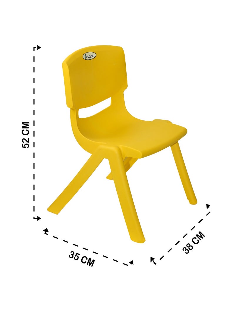اسكيوب Kids Deluxe Study Chair Yellow 26cm  - Image 3