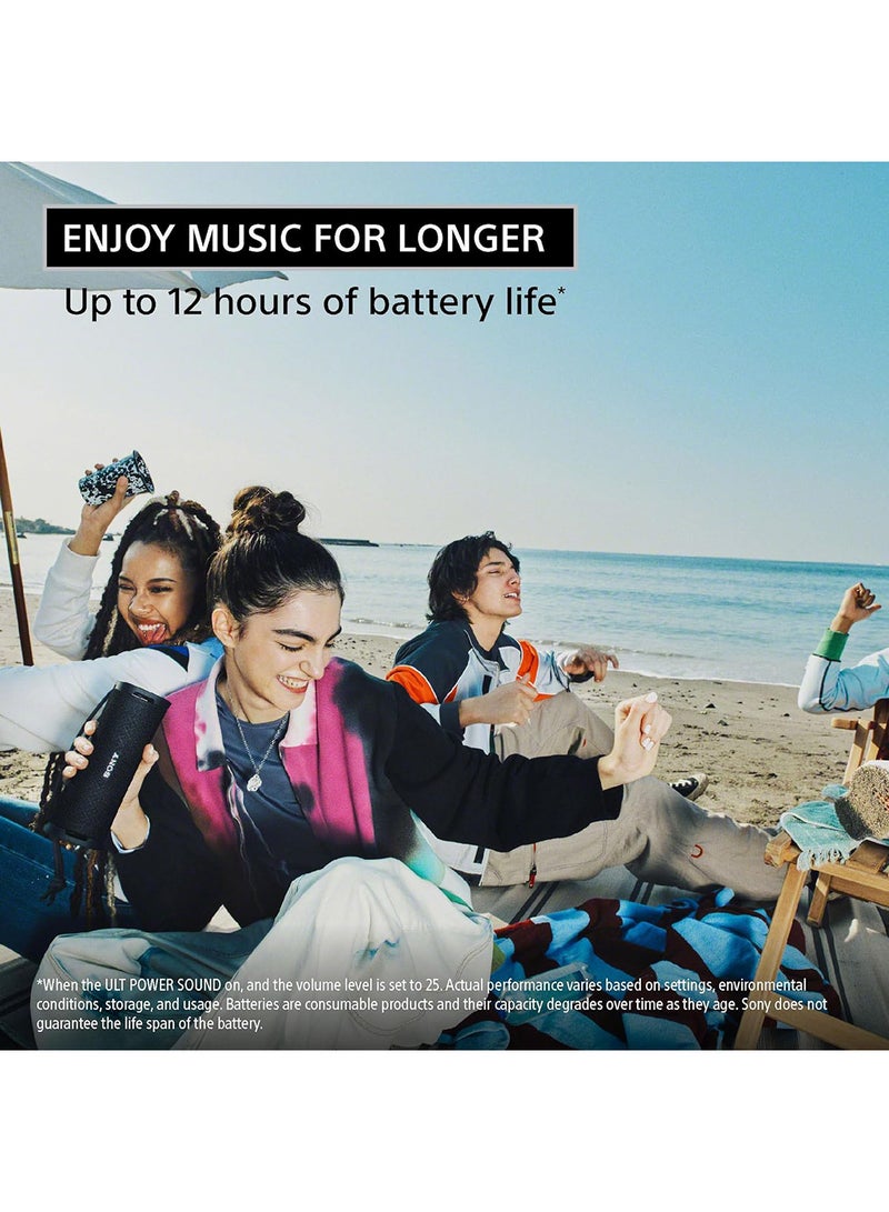 Sony - ULT Field 1 Wireless Ultra Portable Bluetooth Compact Speaker, IP67 Waterproof, Dustproof and Rustproof with Enhanced Bass, 12 Hour Battery and Detachable Strap, UAE Model, 2024 Black - Image 1