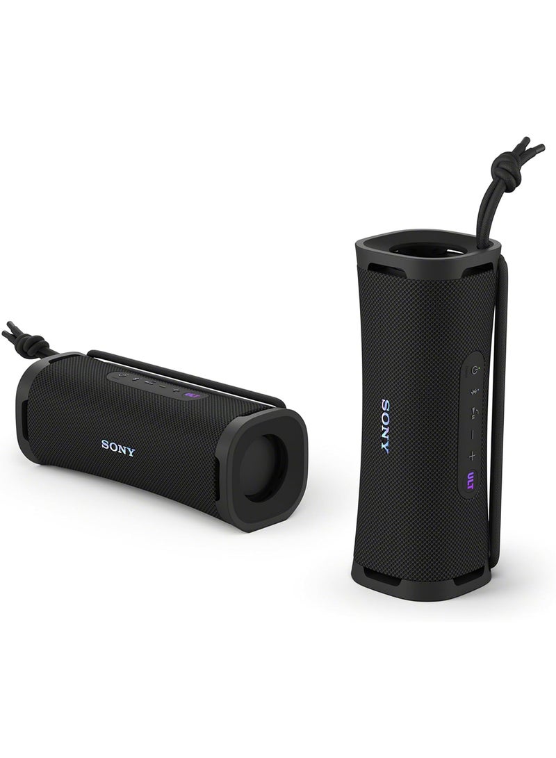 Sony - ULT Field 1 Wireless Ultra Portable Bluetooth Compact Speaker, IP67 Waterproof, Dustproof and Rustproof with Enhanced Bass, 12 Hour Battery and Detachable Strap, UAE Model, 2024 Black - Image 1