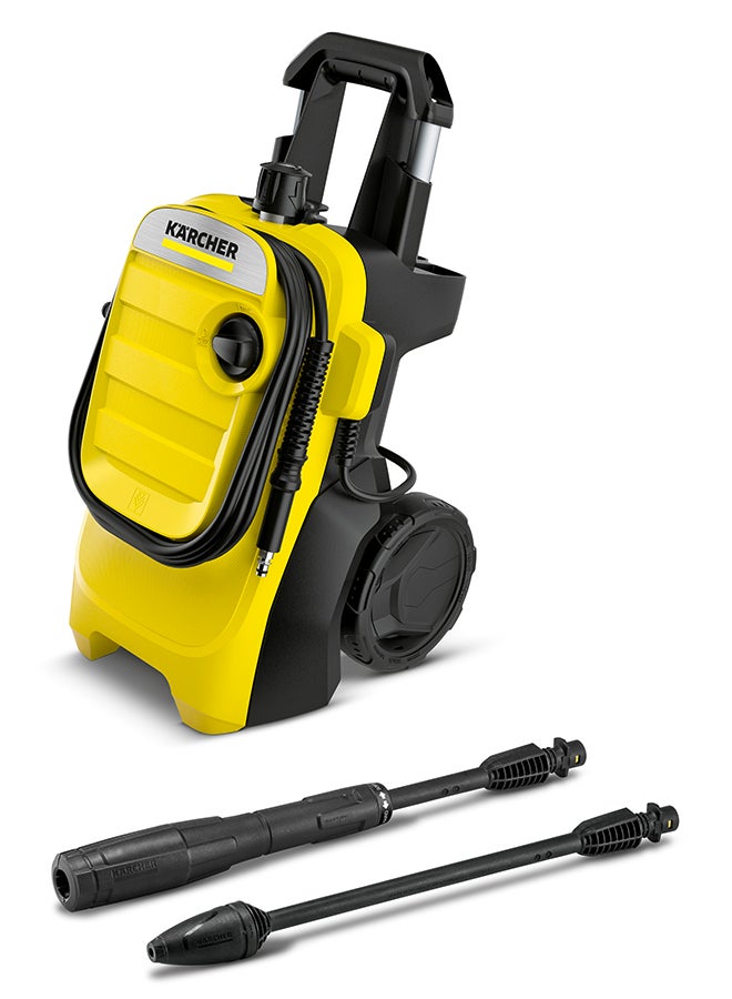KARCHER - 230V High Pressure Washer, 130 Bar, 1800W, Water-cooled Motor, Heavy Duty Karcher K4 Compact Yellow & Black - Image 1