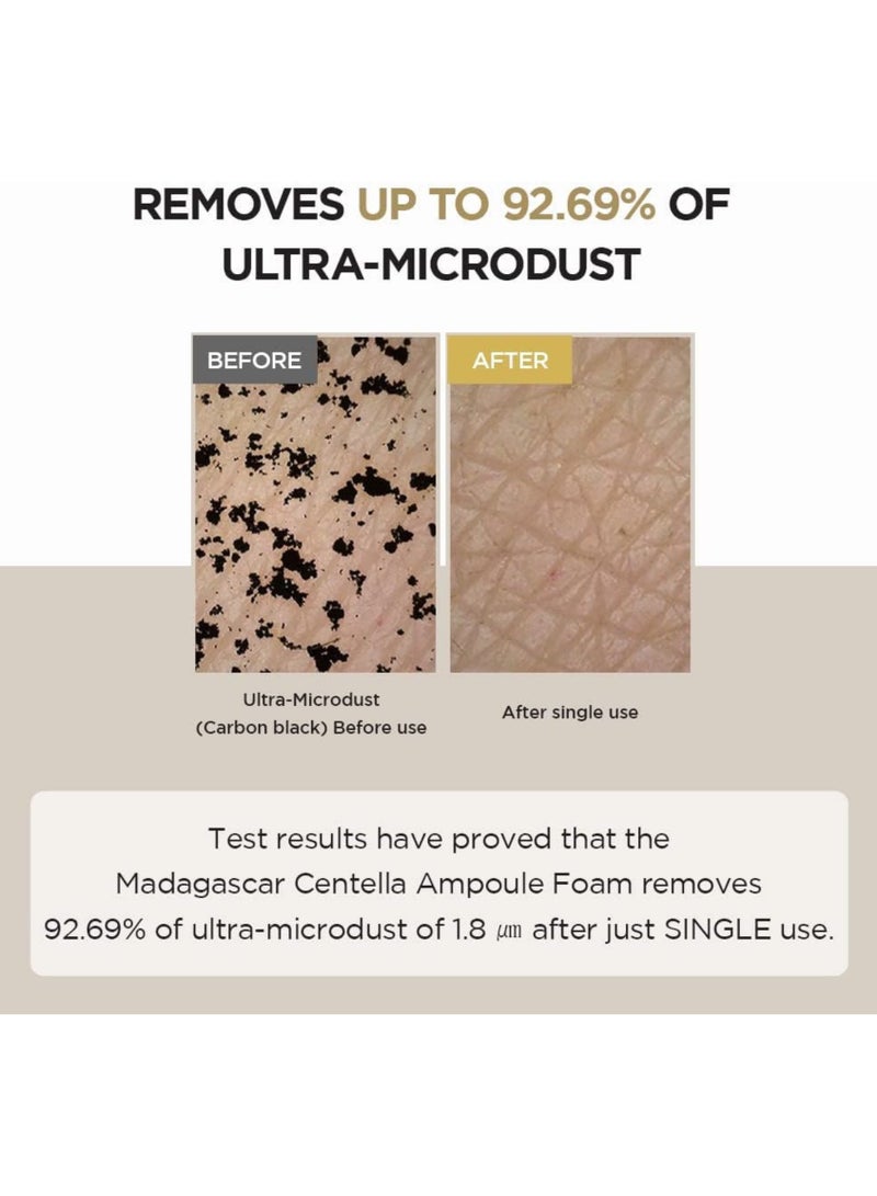 سكين1004 منظف رغوة أمبولة سنتيلا 125 مل - منظف يومي لطيف ومنخفض الحموضة للوجه للبشرة الحساسة مع مستخلص سنتيلا آسياتيكا المهدئ - Image 5