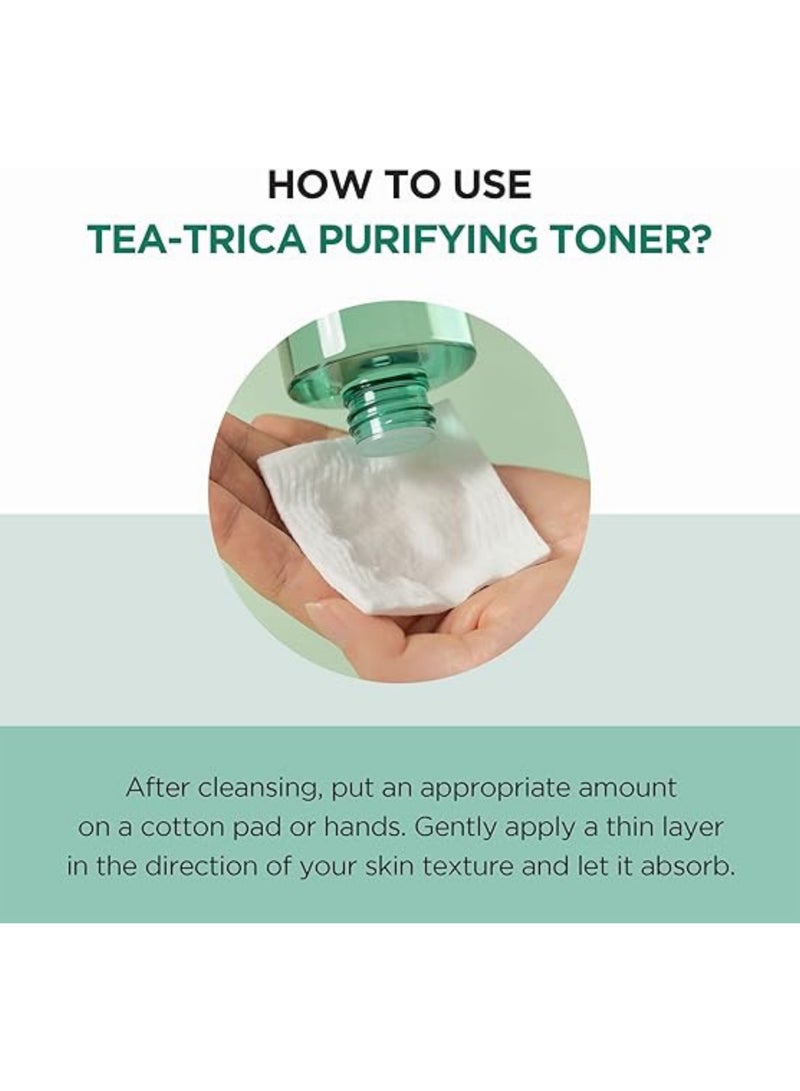 skin1004 - Tea-Trica Purifying Toner – Soothing Hydration and Acne Care with Centella Asiatica Extract – Balances and Refreshes Skin, 210ml - Image 1