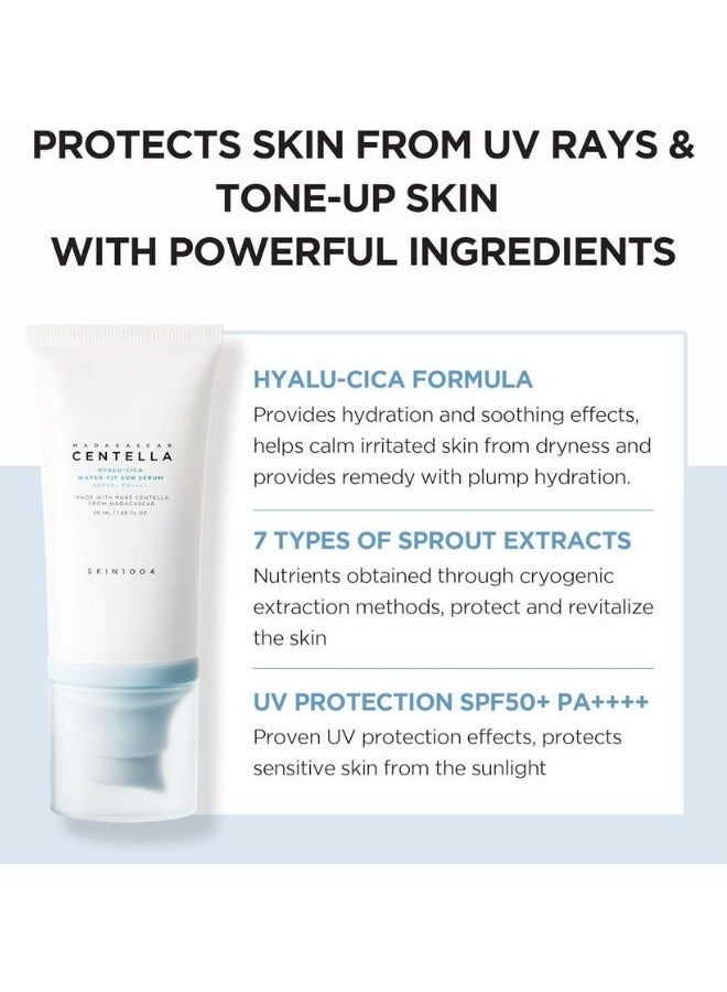 skin1004 - Madagascar Centella Hyalu-Cica Water-Fit Sun Serum 100ml - Image 1