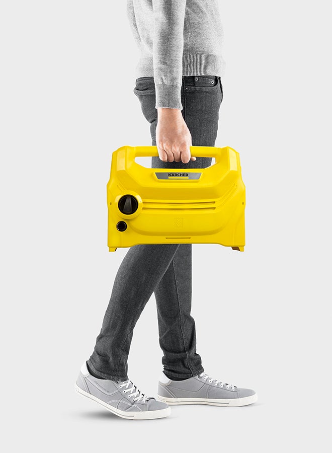 KARCHER Compact Pressure Washer 100 Bar, 1200W For Car, Bicycle And Home Cleaning, Karcher K1 Horizontal Yellow & Black  - Image 2