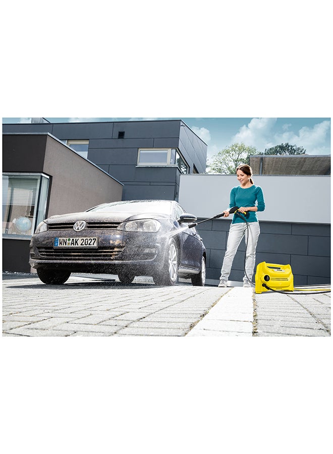 KARCHER Compact Pressure Washer 100 Bar, 1200W For Car, Bicycle And Home Cleaning, Karcher K1 Horizontal Yellow & Black  - Image 4